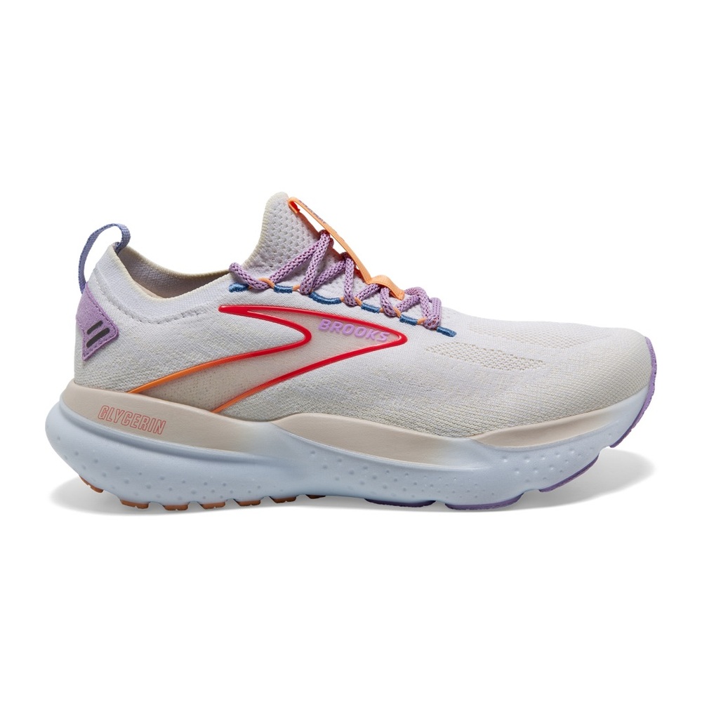 Brooks Glycerin StealthFit 21 Women’s Running Shoes – Size 6.5, White/Pink